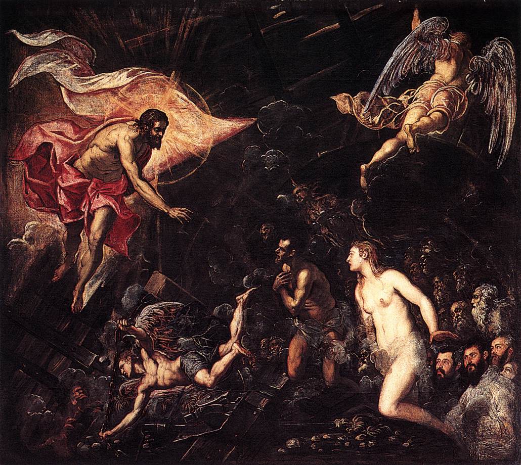 Christ descends to meet Adam on Holy Saturday